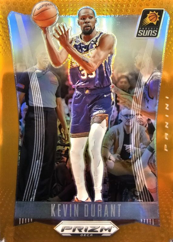 Kevin Durant 2023 Prizm Deca #37 Orange /49 PSA 10