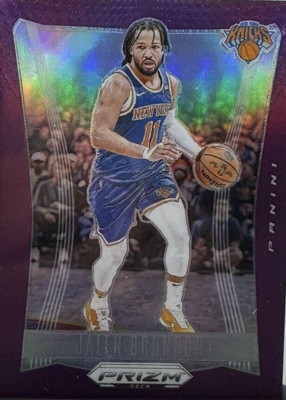 Jalen Brunson 2023 Prizm Deca #107 Purple /99 PSA 10