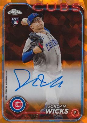 Jordan Wicks 2024 Topps Chrome #RA-JWS Rookie Autographs