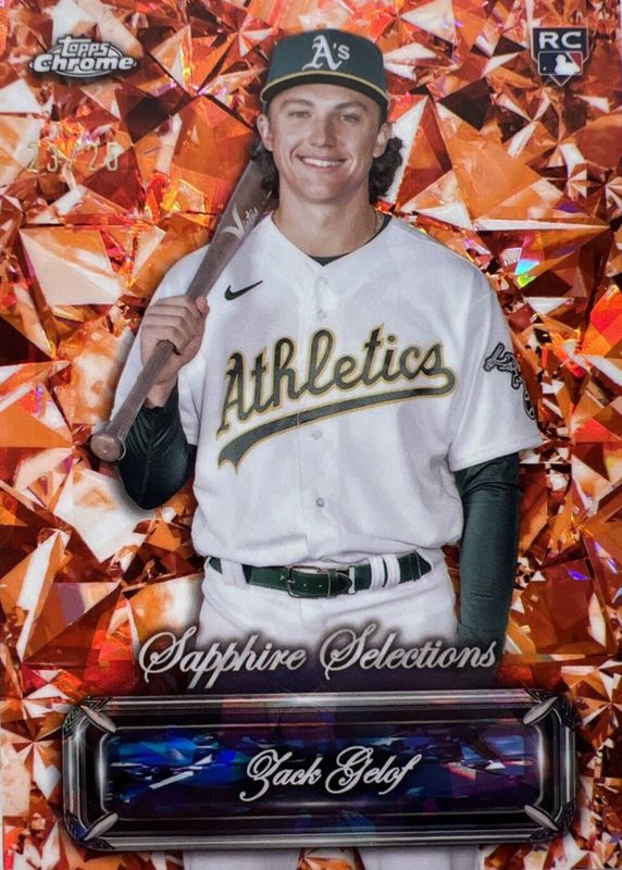 Zack Gelof 2024 Topps Chrome Sapphire Edition #SS-2 Sapphire Selections - Orange /25 Rookie SGC 10