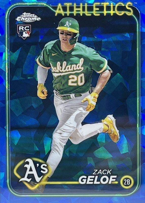 Zack Gelof 2024 Topps Chrome Sapphire Edition #166 Base Rookie RAW