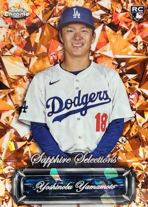 Yoshinobu Yamamoto 2024 Topps Chrome Sapphire Edition #SS-8