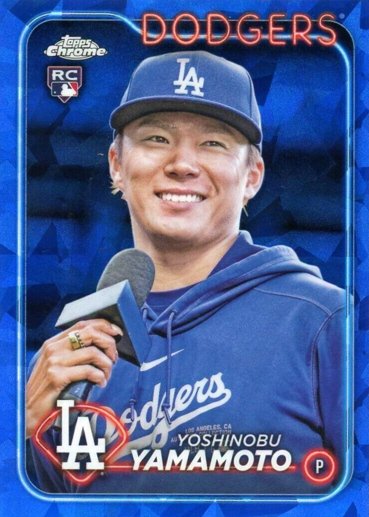Yoshinobu Yamamoto 2024 Topps Chrome Sapphire Edition #553