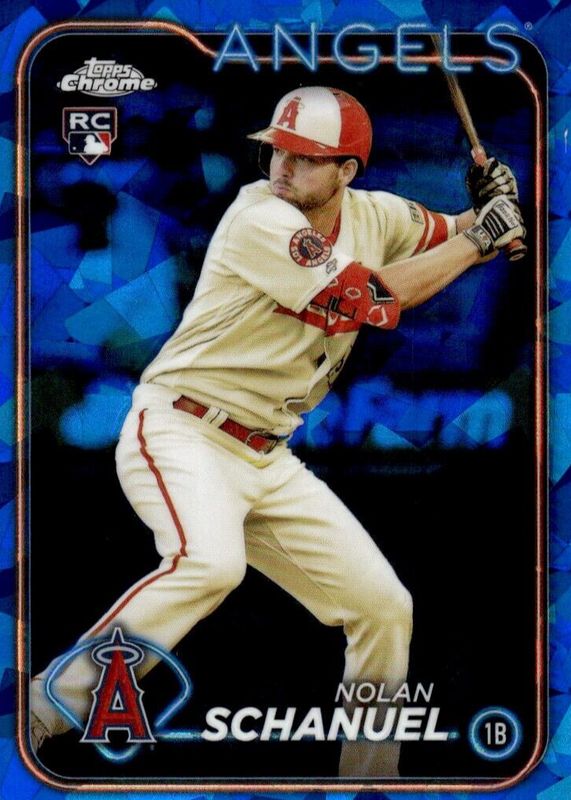 Nolan Schanuel 2024 Topps Chrome Sapphire Edition #53 Base Rookie RAW