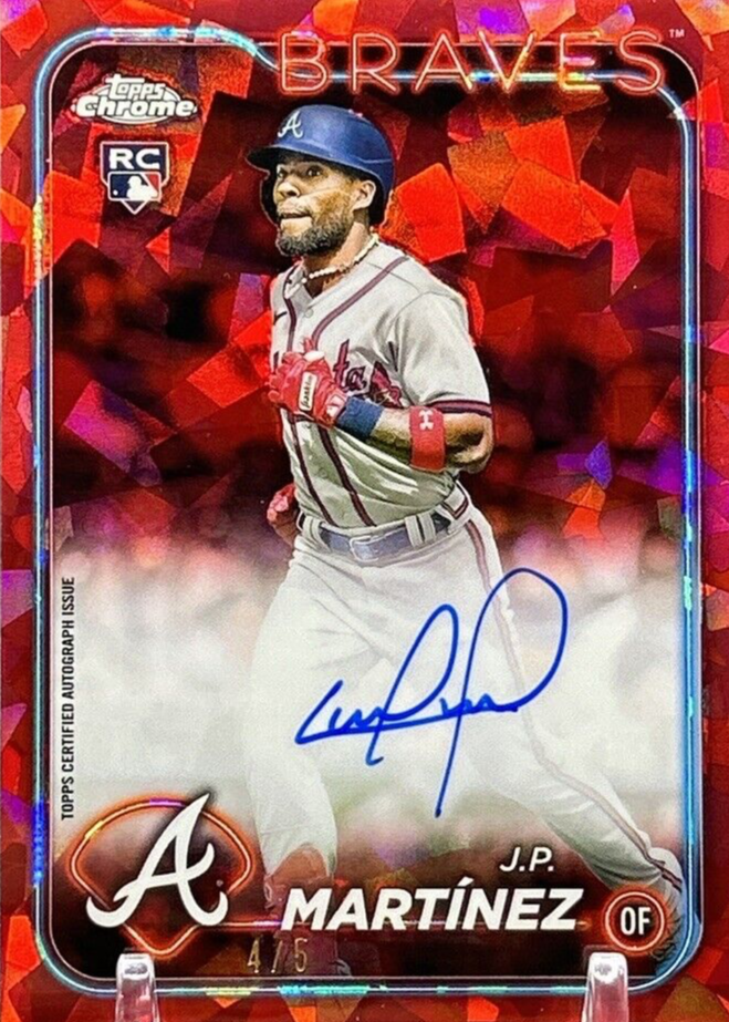 【直書きAUTO】Martín Merquelanz TOPPS CHROME J.P. Martinez 2024 Topps Chrome RC #294 Purple Refractor 236