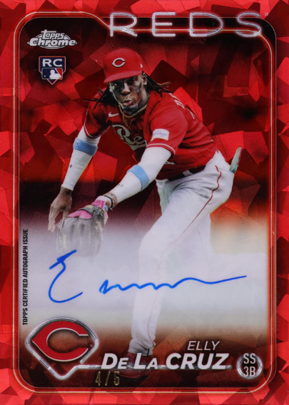 【激レア】 Topps Elly De La Cruz 直筆サイン カード 激レア】 Topps Elly De La Cruz 直筆サイン カード 2025年最新】elly