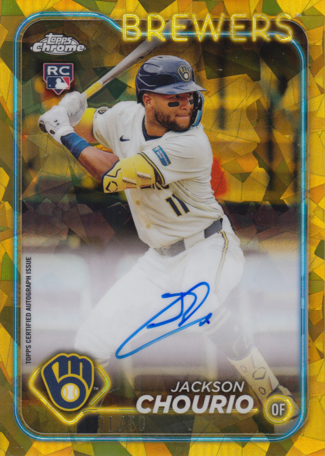 Jackson Chourio 2024 Topps Chrome Sapphire Edition #CSA-JC