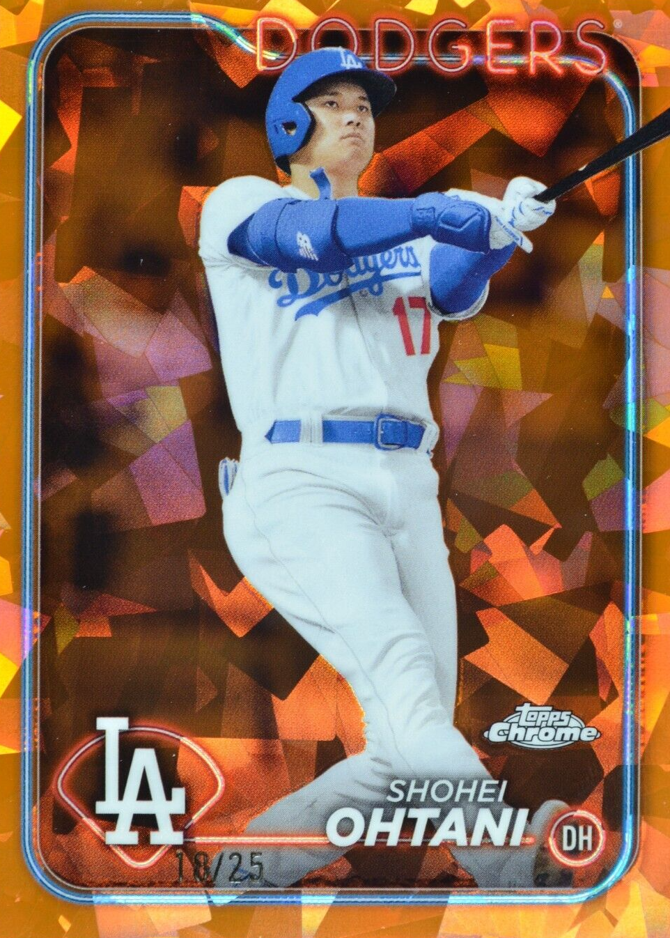 Shohei Ohtani 2024 Topps Chrome Sapphire Edition #500 Orange /25