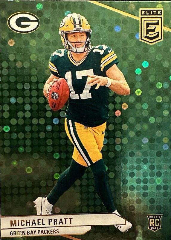 Michael Pratt 2024 Elite #135 Green Disco Rookie RAW