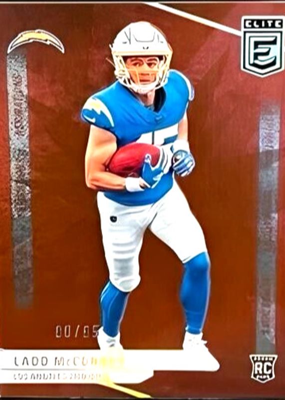 Ladd McConkey 2024 Elite #126 Aspirations (/85) Rookie BGS 9