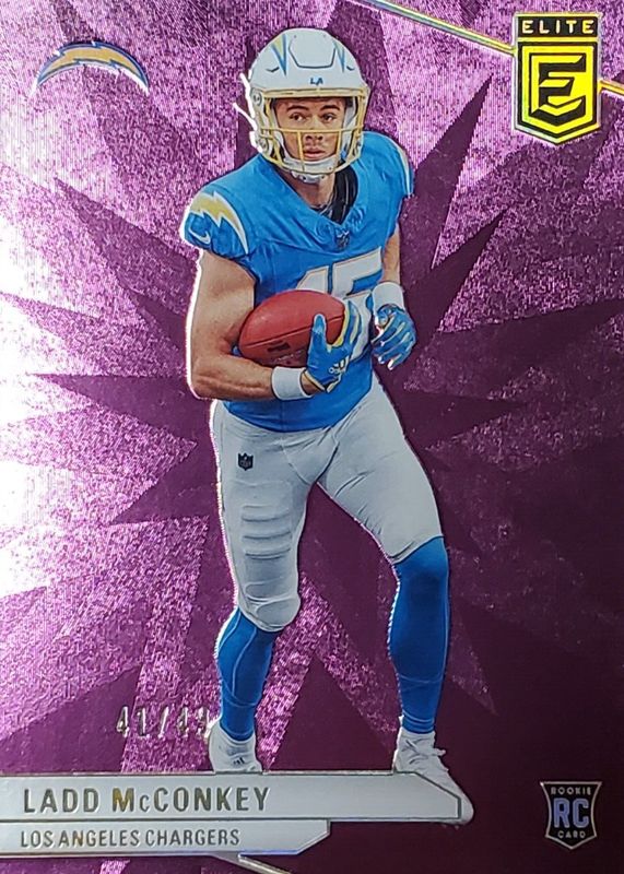 Ladd McConkey 2024 Elite #126 Purple /49 Rookie RAW