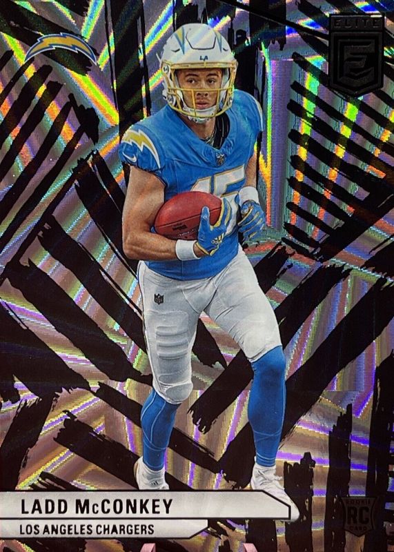 Ladd McConkey 2024 Elite #126 Razzle Dazzle /(SSP) Rookie RAW