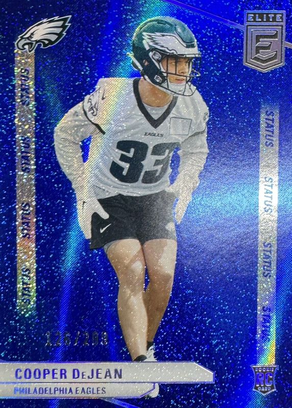 Cooper DeJean 2024 Elite #171 Status Sparkle /299 Rookie PSA 10