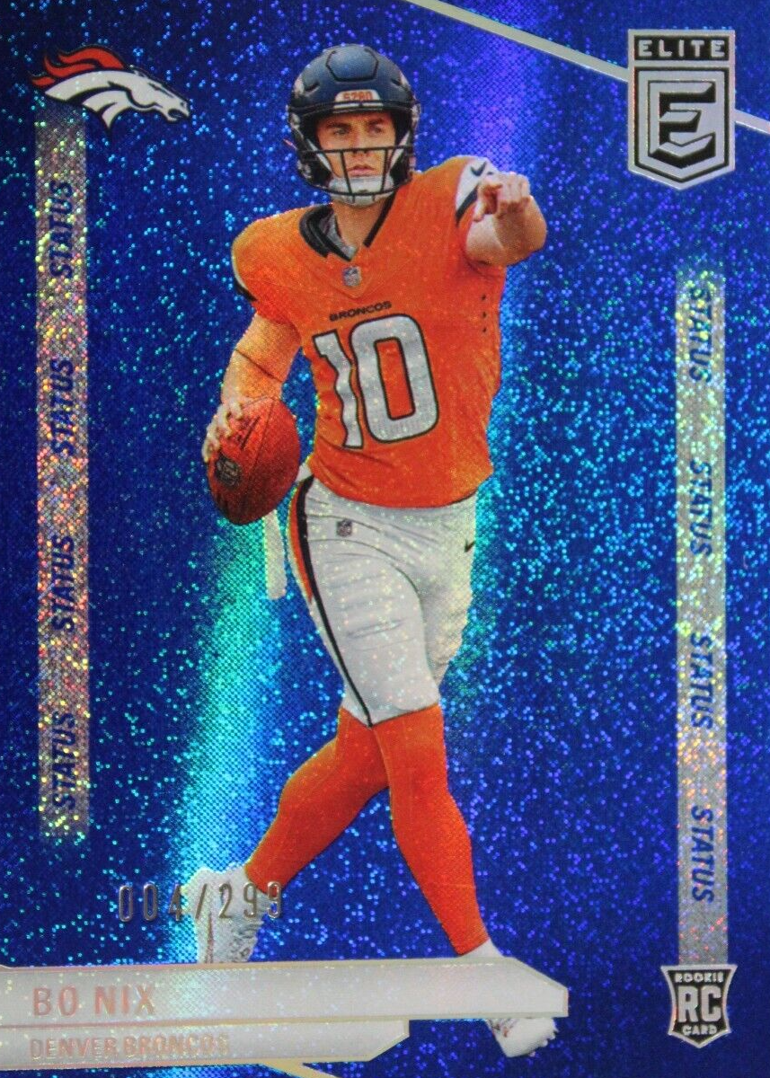 Bo Nix 2024 Elite #175 Status Sparkle /299 Price Guide