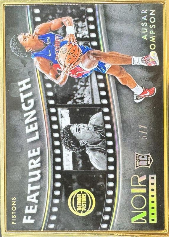 Ausar Thompson 2023 Noir #269 Feature Length - Holo Gold FOTL /7 Rookie SGC 9