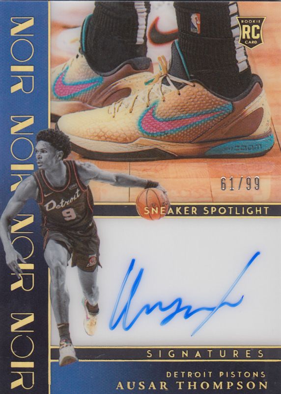 Ausar Thompson 2023 Noir #SSS-ASR Sneaker Spotlight Signatures (/99) Rookie PSA 10