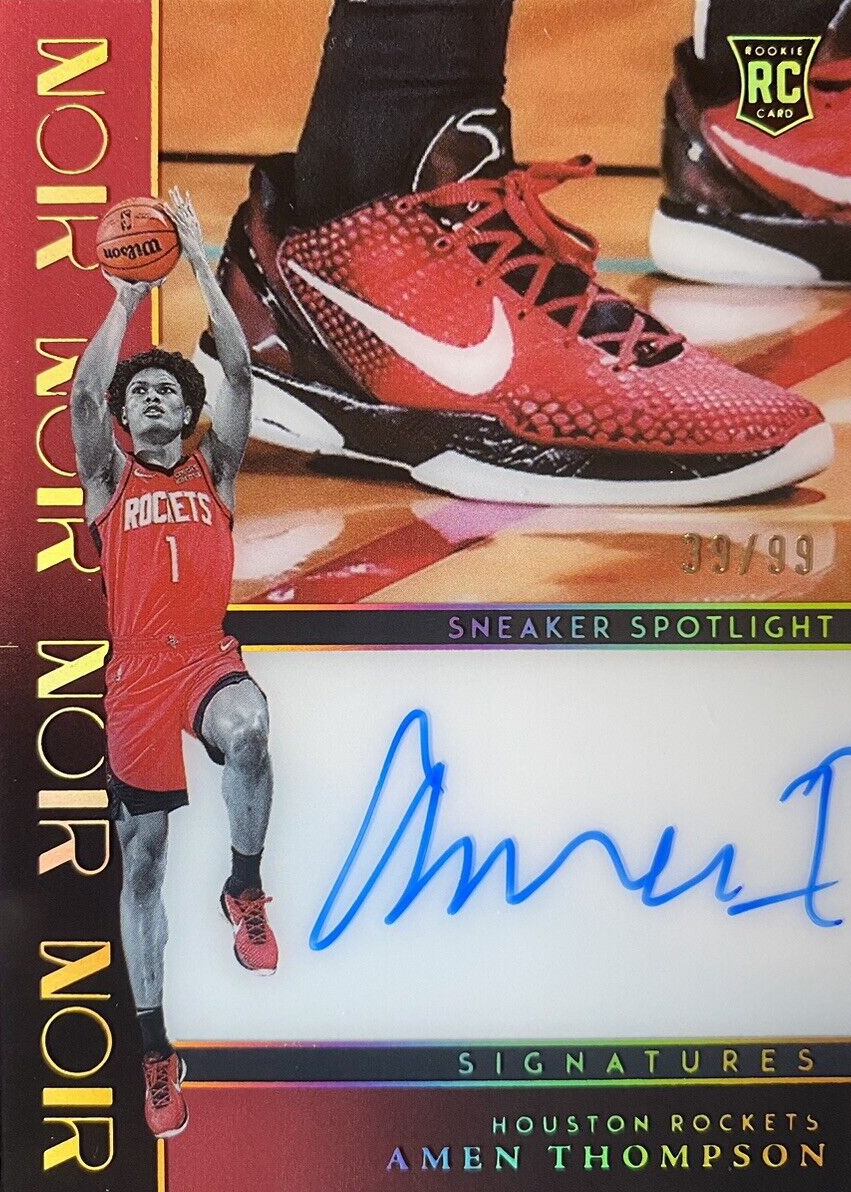 Amen Thompson 2023 Noir #SSS-AMN Sneaker Spotlight Signatures (/99 