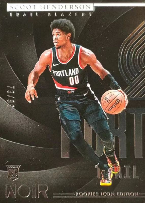 Scoot Henderson 2023 Noir #177 Rookies Icon Edition /99 RAW