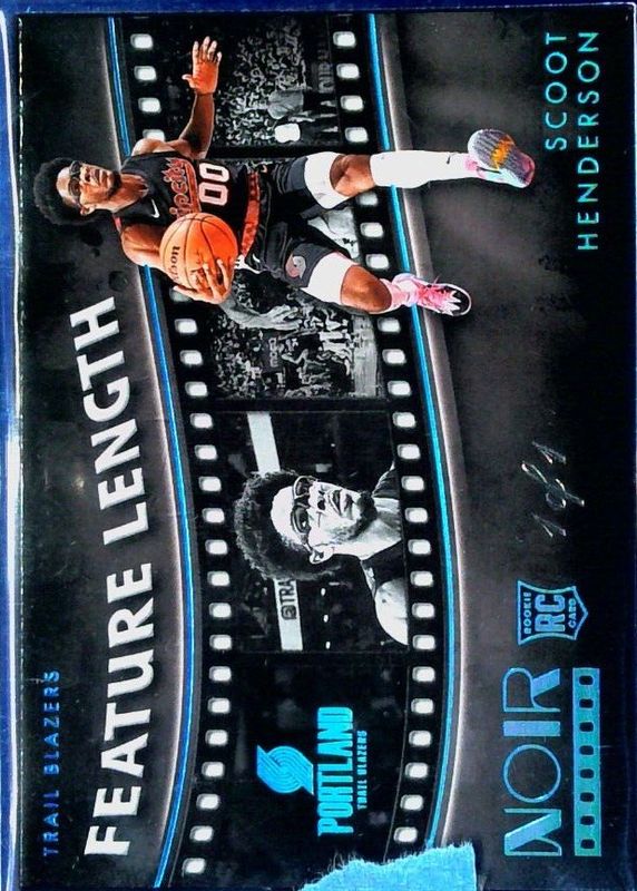 Scoot Henderson 2023 Noir #253 Feature Length - Platinum FOTL /1 Rookie PSA 10