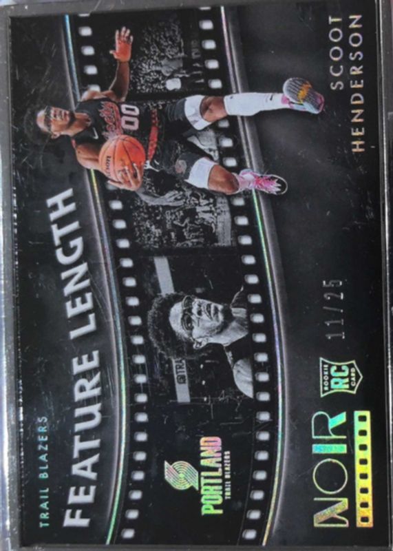 Scoot Henderson 2023 Noir #253 Feature Length /25 Rookie SGC 9.5