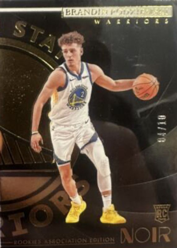 Brandin Podziemski 2023 Noir #154 Rookies Association Edition - Gold /10 BGS 10 PRISTINE