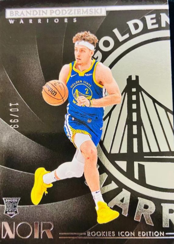 Brandin Podziemski 2023 Noir #184 Rookies Icon Edition /99 SGC 9.5