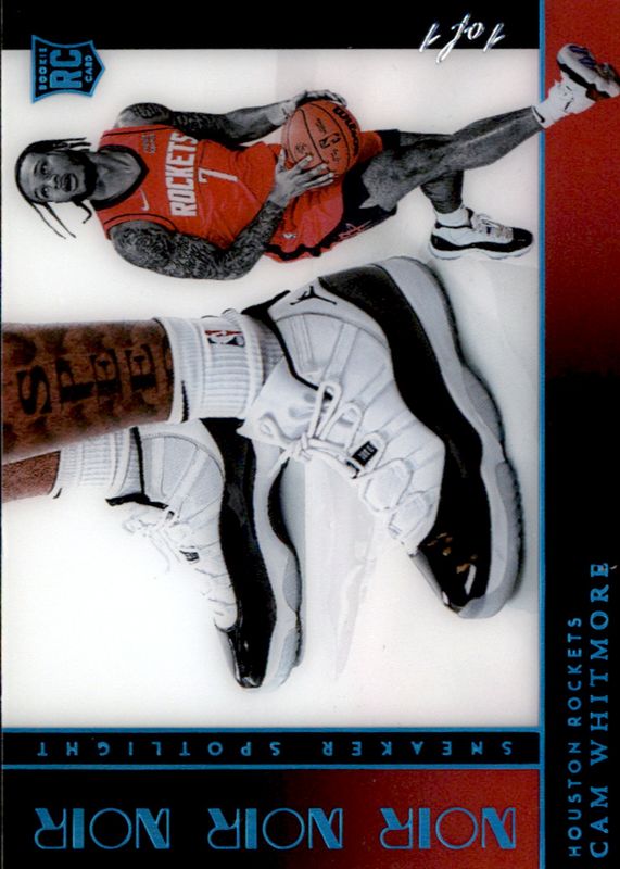 Cam Whitmore 2023 Noir #7 Sneaker Spotlight - Platinum FOTL /1 Rookie RAW