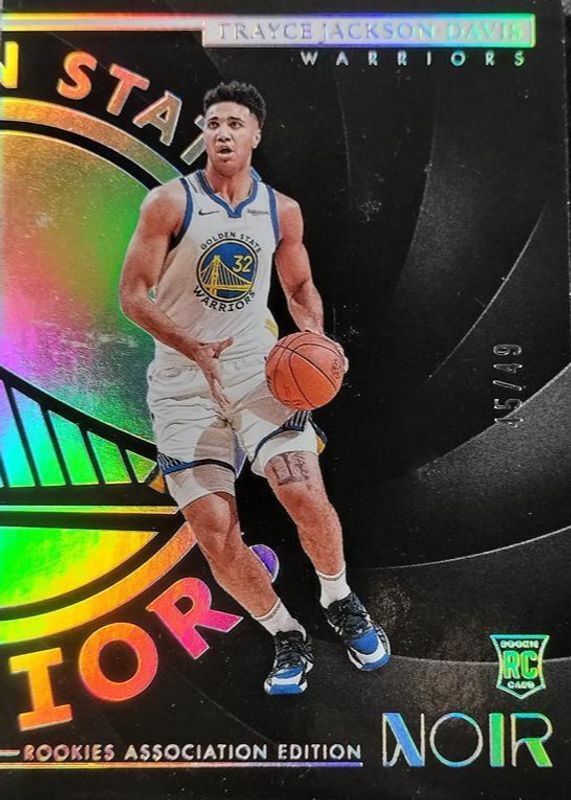 Trayce Jackson-Davis 2023 Noir #162 Rookies Association Edition - Holo Silver /49 RAW