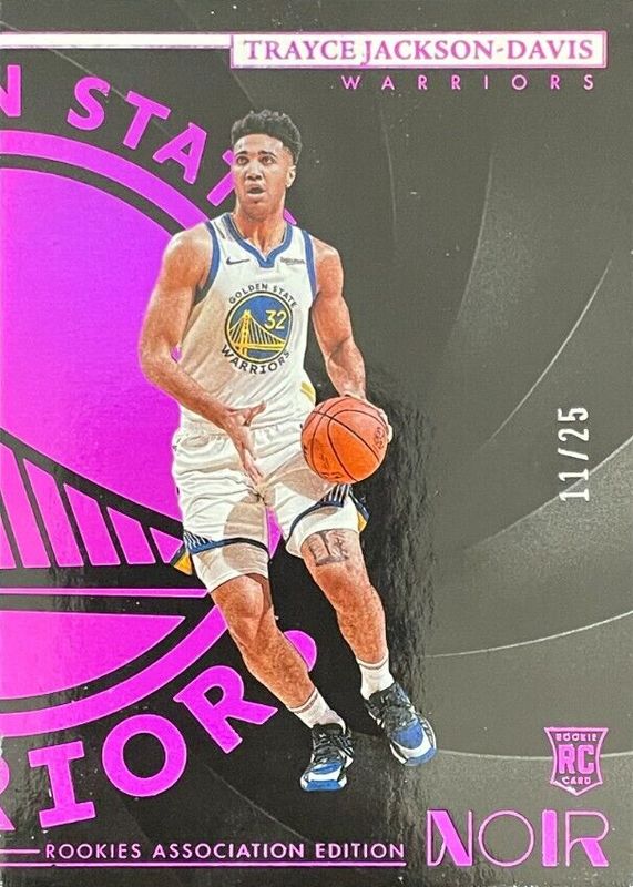 Trayce Jackson-Davis 2023 Noir #162 Rookies Association Edition - Holo Red /25 RAW
