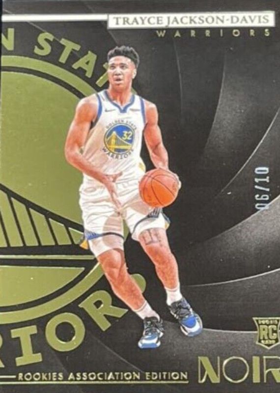Trayce Jackson-Davis 2023 Noir #162 Rookies Association Edition - Gold /10 RAW