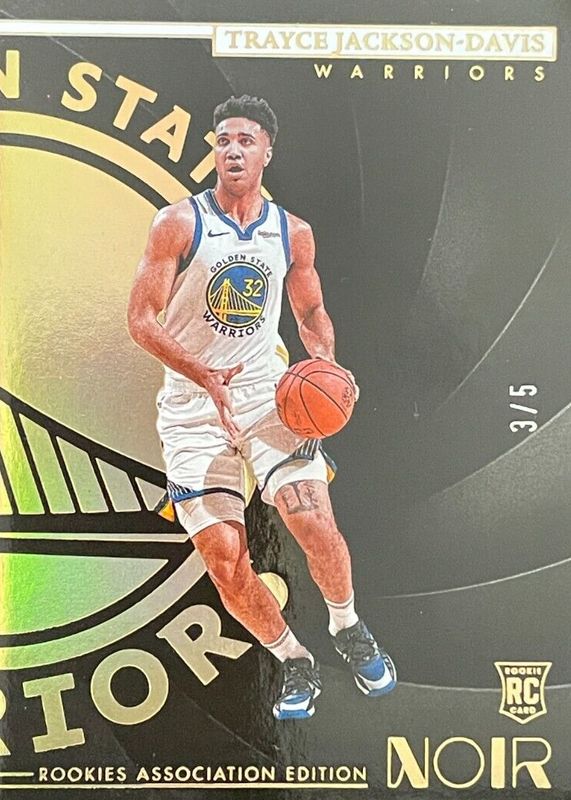 Trayce Jackson-Davis 2023 Noir #162 Rookies Association Edition - Holo Gold /5 RAW