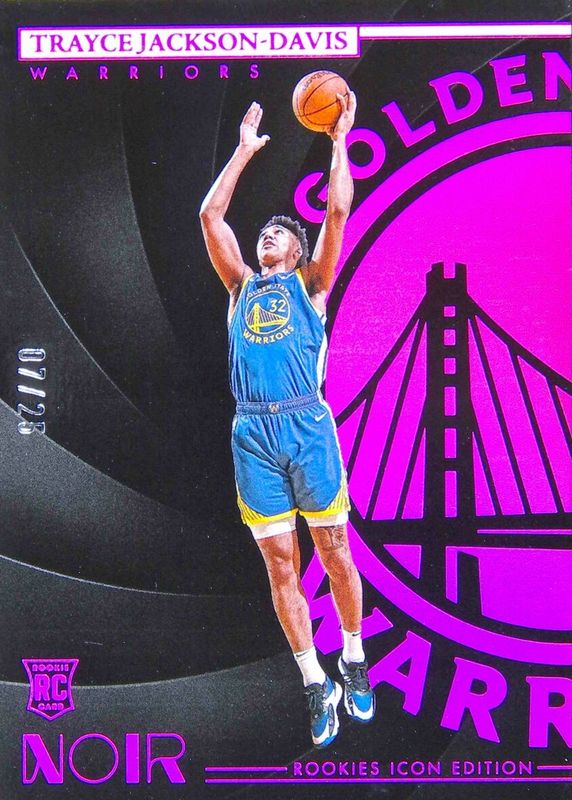 Trayce Jackson-Davis 2023 Noir #192 Rookies Icon Edition - Holo Red /25 RAW
