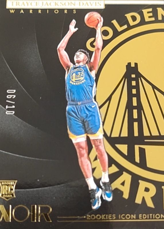 Trayce Jackson-Davis 2023 Noir #192 Rookies Icon Edition - Gold /10 RAW