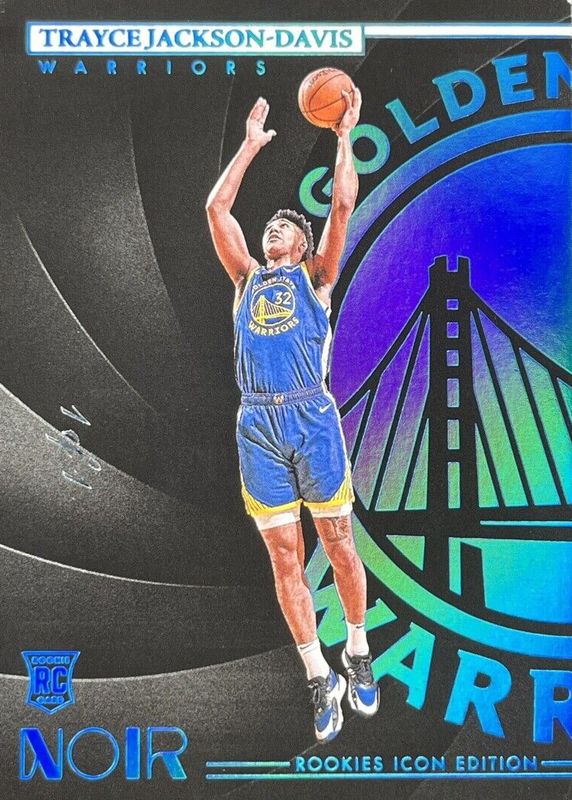 Trayce Jackson-Davis 2023 Noir #192 Rookies Icon Edition - Platinum /1 RAW