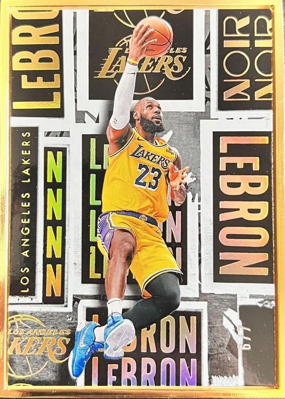 LeBron James 2023 Noir #274 Motion Picture - Holo Gold FOTL /7 RAW