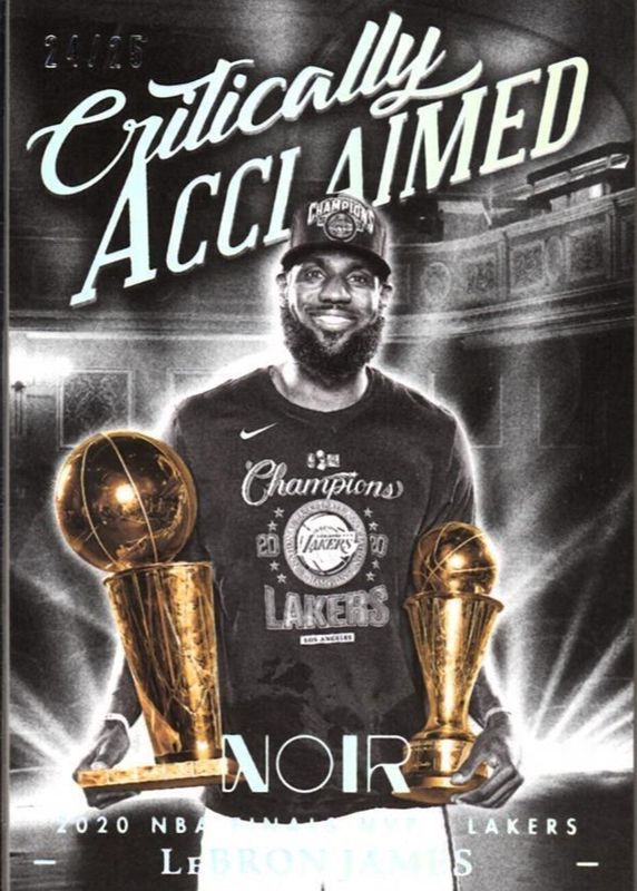 LeBron James 2023 Noir #291 Critically Acclaimed /25 RAW