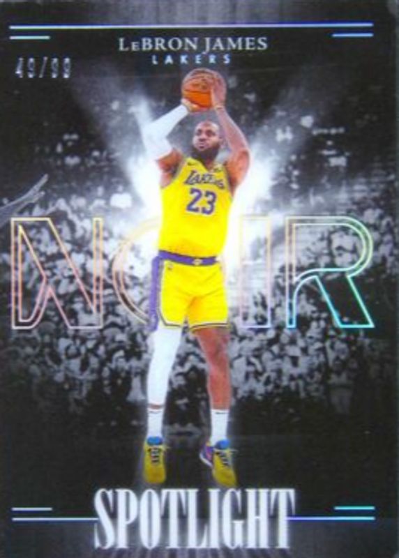 LeBron James 2023 Noir #1 Spotlight /99 SGC 10