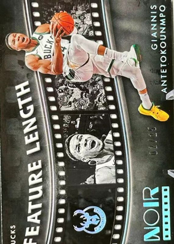 Giannis Antetokounmpo 2023 Noir #255 Feature Length /25 BGS 9.5