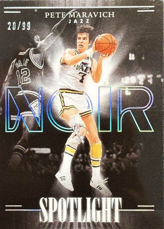 Pete Maravich 2023 Noir #8 Spotlight /99 SGC 9.5