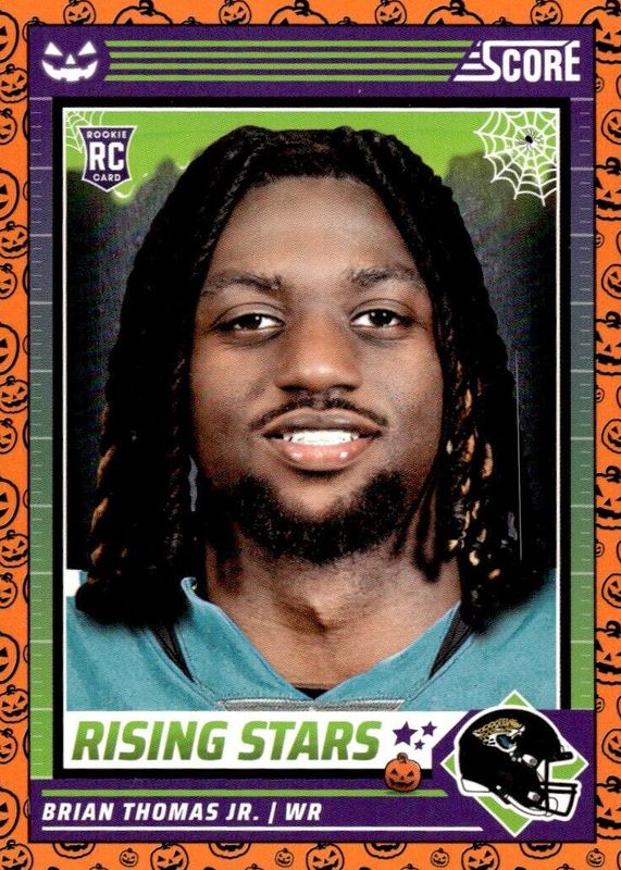 Brian Thomas Jr. 2024 Score-A-Treat #7 Rising Stars - Orange Pumpkins Rookie SGC 10