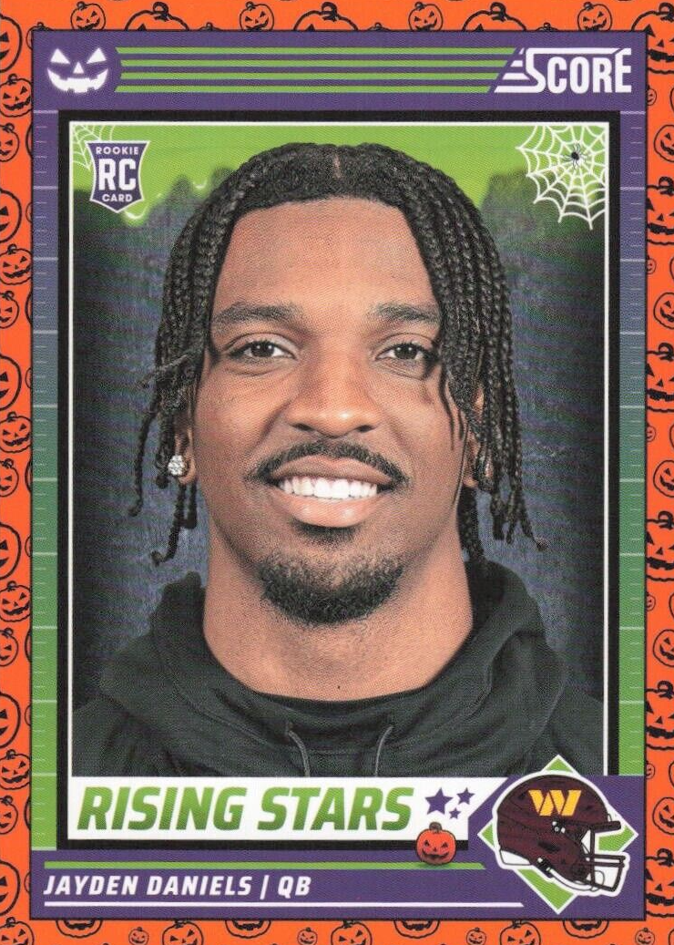 Jayden Daniels 2024 Score-A-Treat #26 Rising Stars - Orange