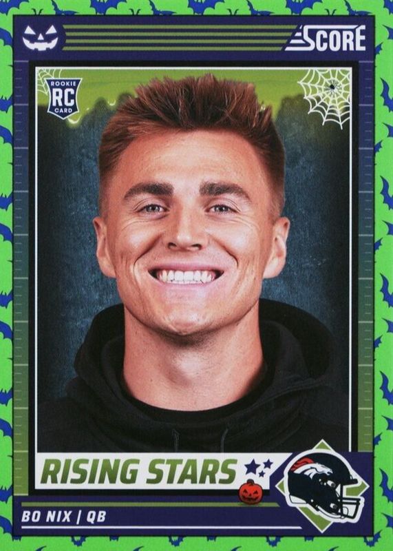 Bo Nix 2024 Score-A-Treat #4 Rising Stars - Green Bats Rookie SGC 10