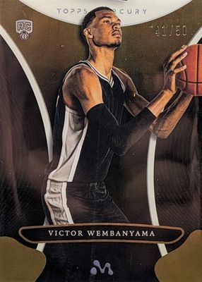 2023 Topps Mercury Victor Wembanyama #15 Gold Refractor /50