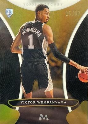 2023 Topps Mercury Victor Wembanyama #19 Gold Refractor /50