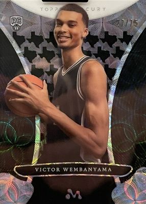 2023 Topps Mercury Victor Wembanyama #12 Texas Kaleidoscope Refractor /75