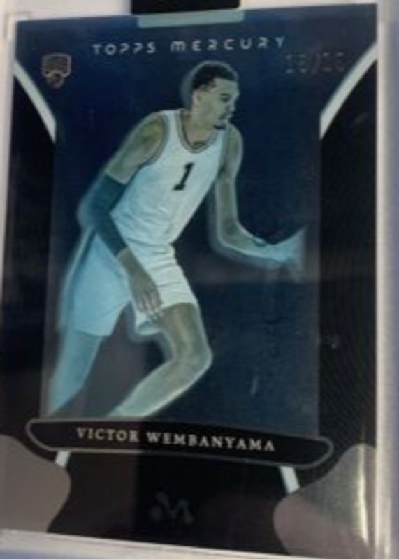 Victor Wembanyama 2023 Topps Mercury Victor Wembanyama #7 Specimen Tank /15 Rookie RAW