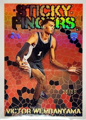 2023 Topps Mercury Victor Wembanyama #VW-2 Sticky Fingers - White Refractor /35