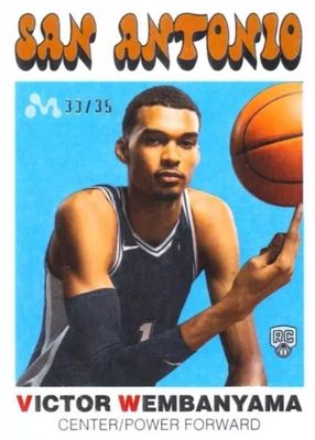 2023 Topps Mercury Victor Wembanyama #VW-8 1971-72 Topps - White Refractor /35