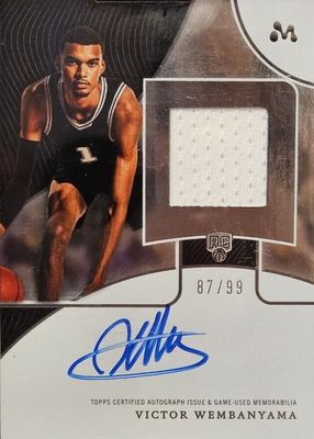 2023 Topps Mercury Victor Wembanyama #WAR-9 Autograph Relics /99