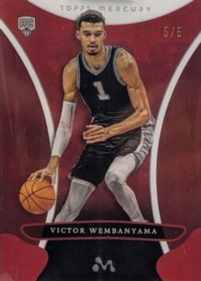 2023 Topps Mercury Victor Wembanyama #4 Red Refractor /5